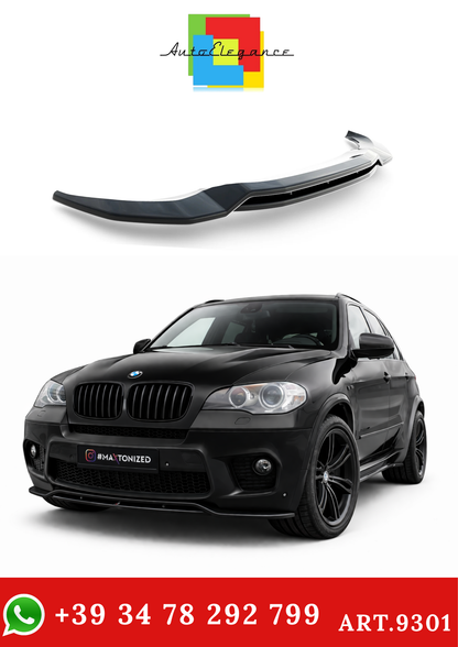 💫 ART.9301 Splitter Anteriore Nero Lucido per BMW X5 E70 restyling M-Pack💫