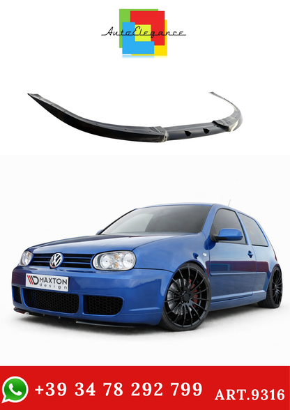 💫ART.9316 Splitter Anteriore Nero Lucido (stile Cupra) per VW Golf IV R32💫