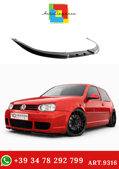 💫ART.9316 Splitter Anteriore Nero Lucido (stile Cupra) per VW Golf IV R32💫
