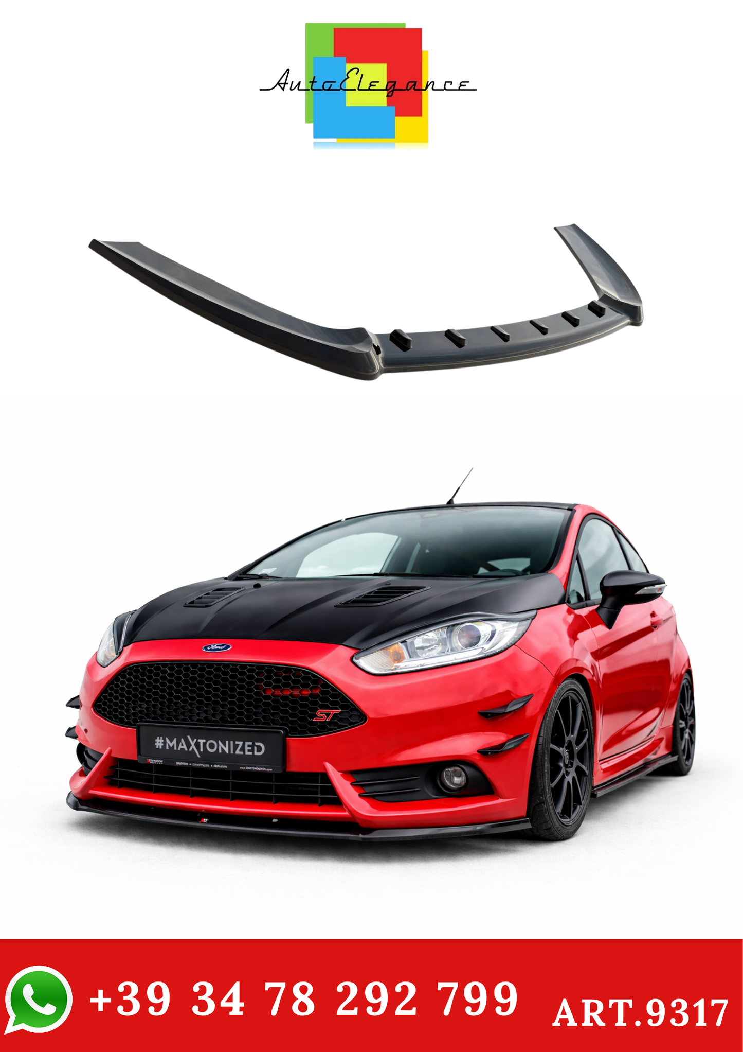 💫ART.9317 Splitter Anteriore (Cupra) per Ford Fiesta ST Mk7 FL 2013-2017💫