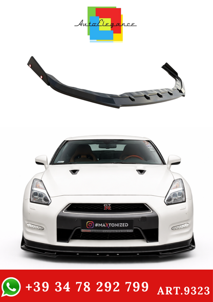 💫ART.9323 Splitter Anteriore + Flaps per Nissan GTR R35 Facelift 2011-2016💫
