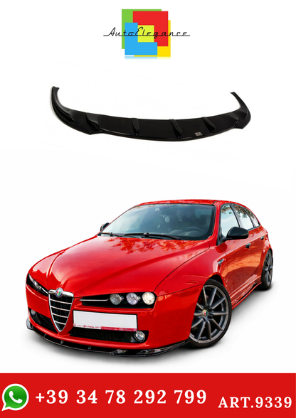 💫ART.9339 SPLITTER ANTERIORE v.1 (NERO LUCIDO) PER ALFA ROMEO 159💫