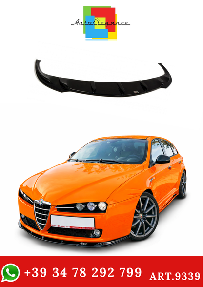 💫ART.9339 SPLITTER ANTERIORE v.1 (NERO LUCIDO) PER ALFA ROMEO 159💫