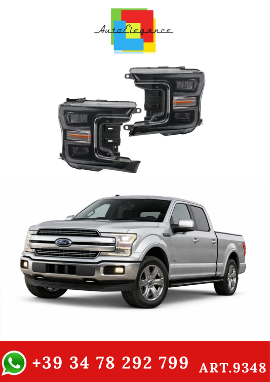 💫ART.9348 FARI ANTERIORI CON LED DRL SEQ PER FORD F150 MK13 17-20💫