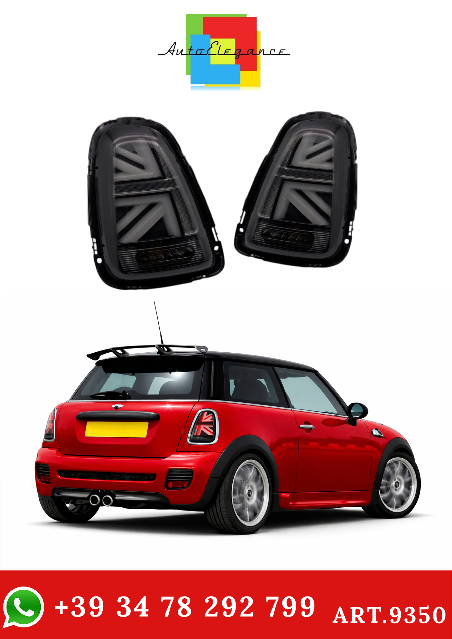 💫ART.9350 FANALI POSTERIORI FUMÉ PER MINI COOPER R56 R57 R58 R59 06-14💫