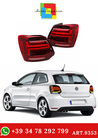 💫ART.9353 FARI POSTERIORI ROSSO (LED) PER VW POLO V 09-17💫