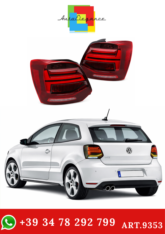💫ART.9353 FARI POSTERIORI ROSSO (LED) PER VW POLO V 09-17💫