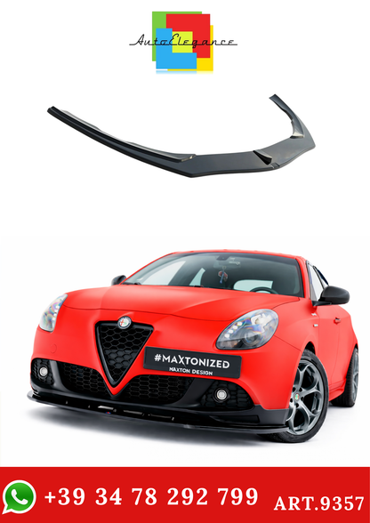 💫ART.9357 Splitter  Anteriore Nero Lucido per Alfa Romeo Giulietta Zender💫