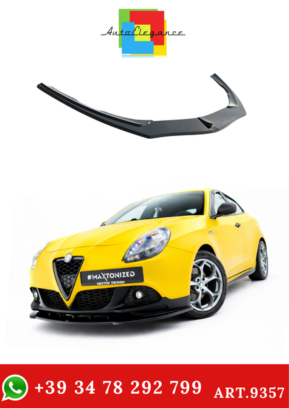 💫ART.9357 Splitter  Anteriore Nero Lucido per Alfa Romeo Giulietta Zender💫