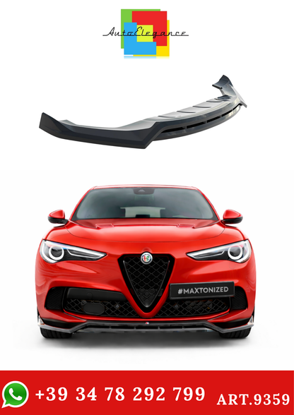 💫ART.9359 Splitter Anteriore per Alfa Romeo Stelvio Quadrifoglio Mk1 201-2022💫