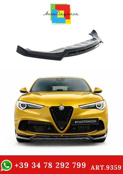 💫ART.9359 Splitter Anteriore per Alfa Romeo Stelvio Quadrifoglio Mk1 201-2022💫