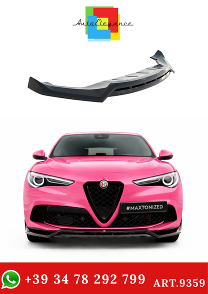 💫ART.9359 Splitter Anteriore per Alfa Romeo Stelvio Quadrifoglio Mk1 201-2022💫