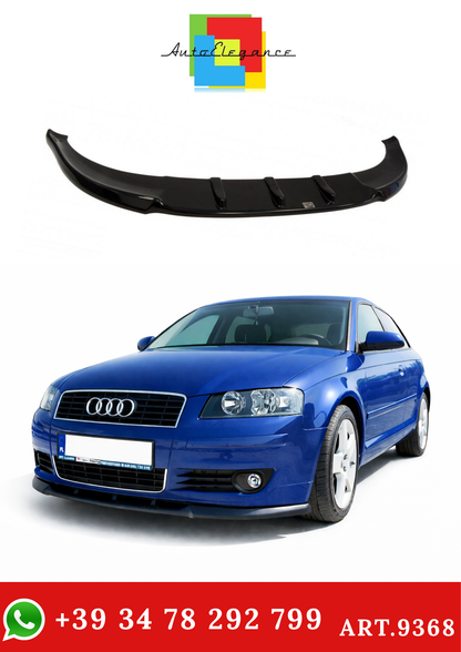 💫ART.9368 SPLITTER ANTERIORE PER AUDI A3 8P (PREFACE MODEL) 2003-2005💫