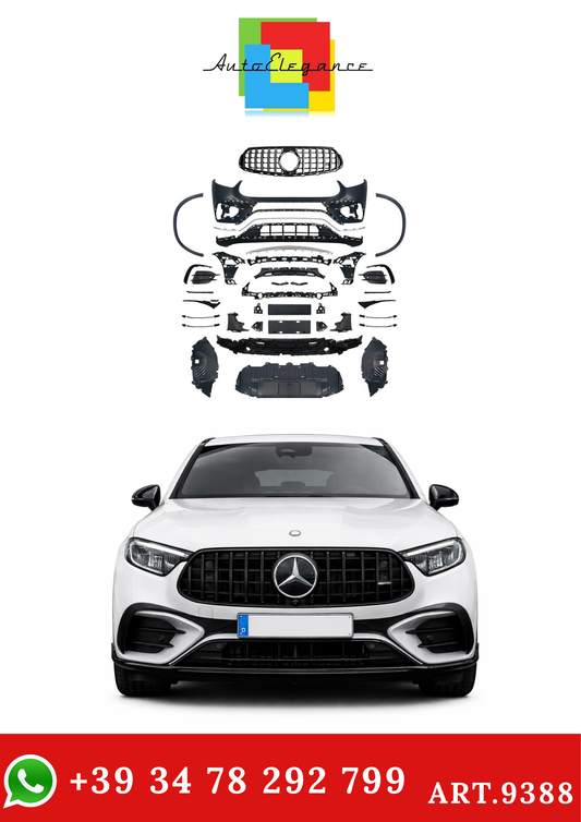 💫ART.9388 Paraurti Anteriore Stile GLC63 AMG per GLC (X254) (C254) Coupe 2022+💫