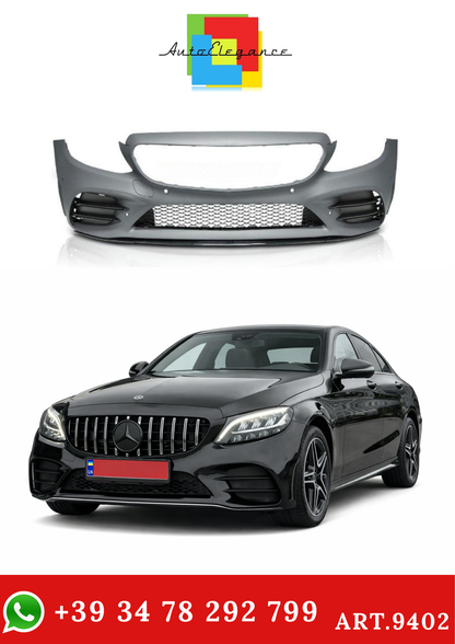 💫ART.9402 Paraurti anteriore stile AMG-Line Classe C (W205) (2013-2021)💫
