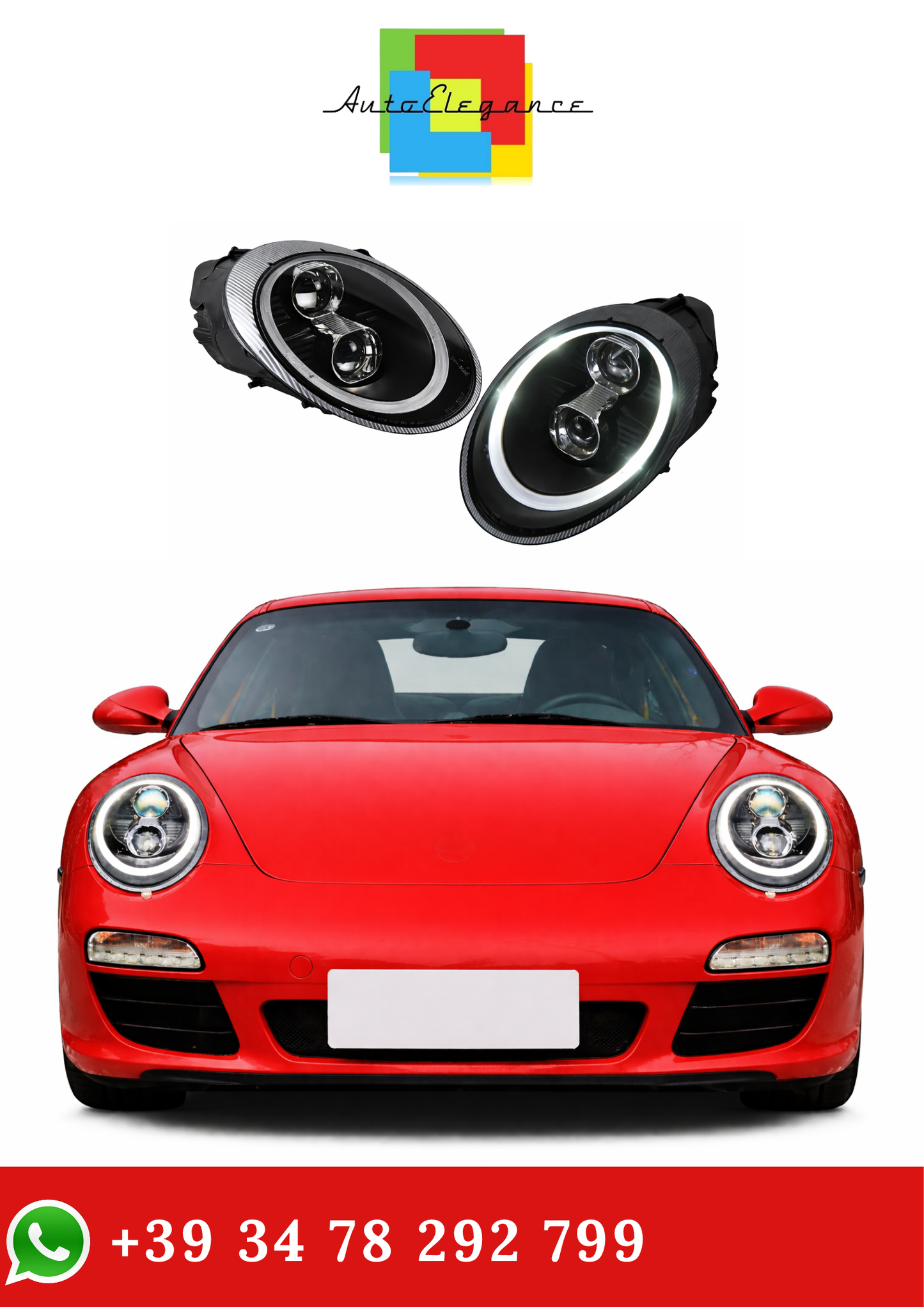 💫Fari Anteriori Full LED per Porsche 911 997 2005-2009💫