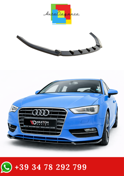 💫ART.9418 Splitter Anteriore Audi A3 Sportback 8V 2013-2016 Nero Lucido💫