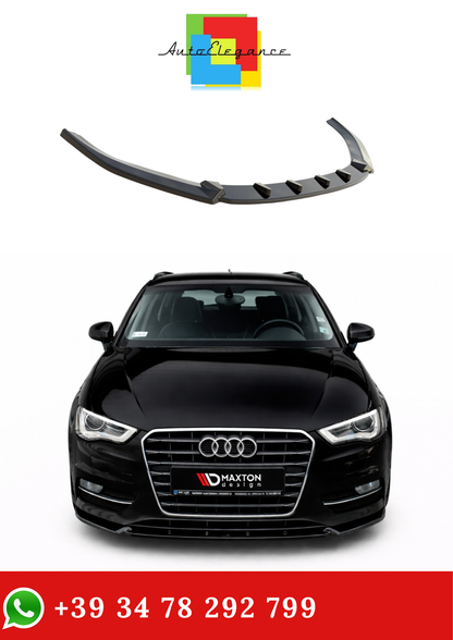 💫ART.9418 Splitter Anteriore Audi A3 Sportback 8V 2013-2016 Nero Lucido💫