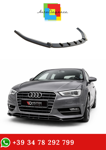💫ART.9418 Splitter Anteriore Audi A3 Sportback 8V 2013-2016 Nero Lucido💫