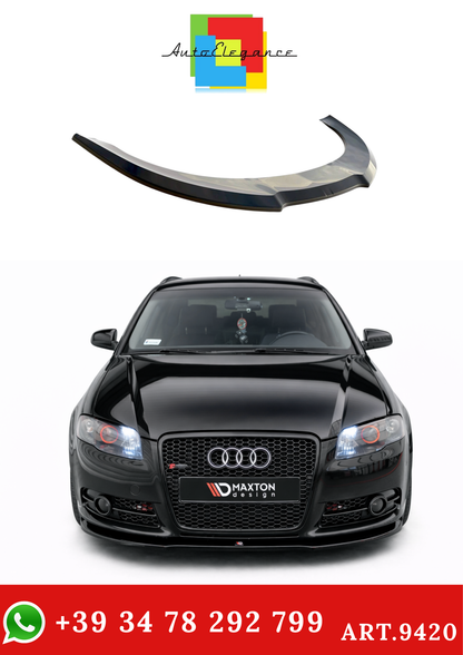 💫ART.9420 Splitter Anteriore per Audi A4 S-Line B7 2004 - 2008 Nero Lucido💫