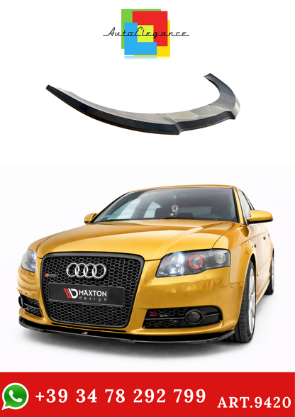 💫ART.9420 Splitter Anteriore per Audi A4 S-Line B7 2004 - 2008 Nero Lucido💫