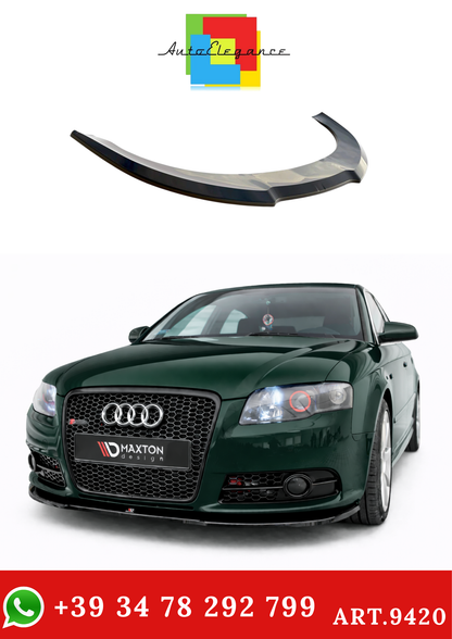💫ART.9420 Splitter Anteriore per Audi A4 S-Line B7 2004 - 2008 Nero Lucido💫