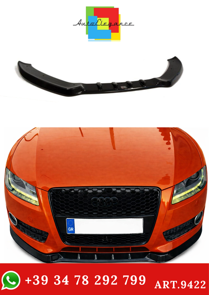 💫ART.9422 Splitter Anteriore per Audi A5 8T 2007-2011 Nero Lucido💫