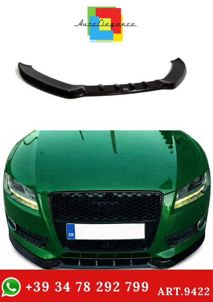 💫ART.9422 Splitter Anteriore per Audi A5 8T 2007-2011 Nero Lucido💫