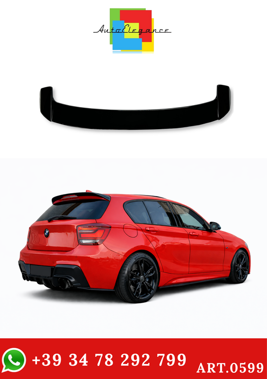 💫ART.0599 Spoiler Posteriore V2 per Bmw  Serie 1 F20 2011-2018 Nero Lucido💫