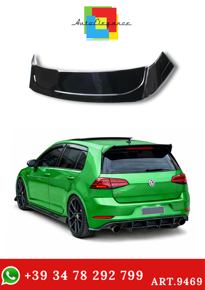 💫ART.9469 Spoiler Posteriore Stile Osir in ABS per VW GOLF 8  2020 Nero Lucido💫
