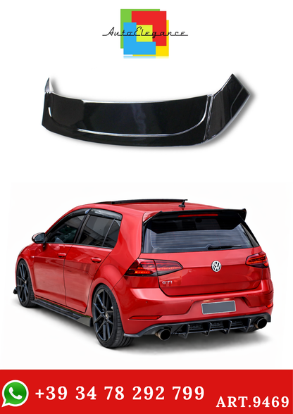 💫ART.9469 Spoiler Posteriore Stile Osir in ABS per VW GOLF 8  2020 Nero Lucido💫