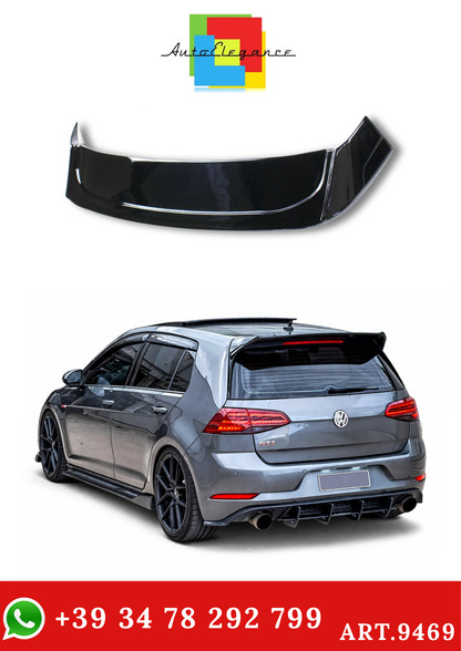 💫ART.9469 Spoiler Posteriore Stile Osir in ABS per VW GOLF 8  2020 Nero Lucido💫