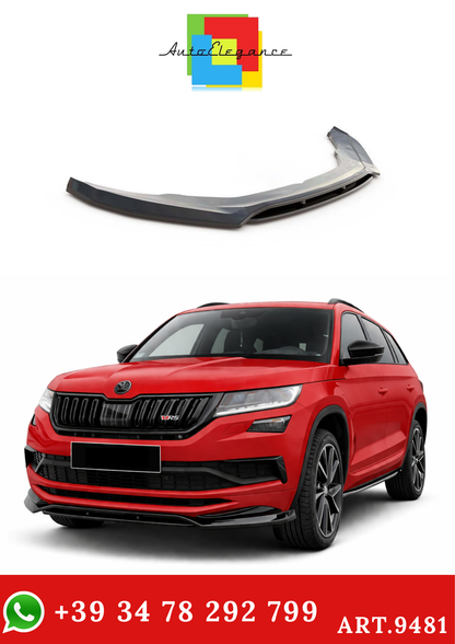 💫ART.9481 Splitter Anteriore Sportline RS per Kodiaq Mk1 Nero Lucido 2017-2021💫