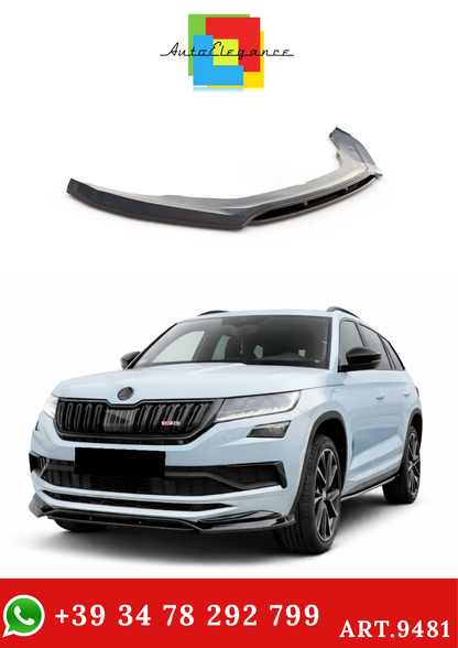 💫ART.9481 Splitter Anteriore Sportline RS per Kodiaq Mk1 Nero Lucido 2017-2021💫
