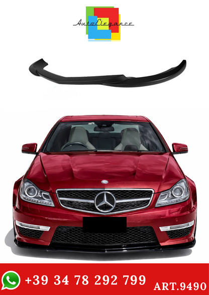💫ART.9490 Splitter Anteriore Nero Lucido AMG per Classe C W204 2011-2014💫