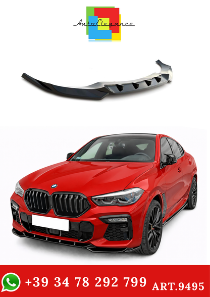 💫ART.9495 Splitter Anteriore V1 per BMW X6 G06 M 2019 +💫