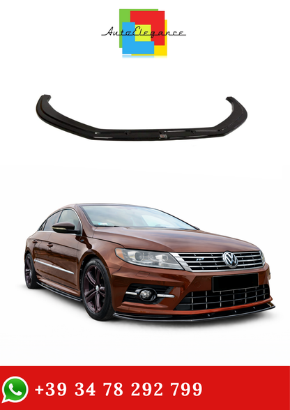 💫 Splitter Anteriore Nero Lucido per VW Passat CC R Line 2008-2011💫