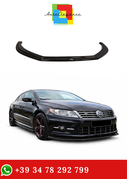 💫 Splitter Anteriore Nero Lucido per VW Passat CC R Line 2008-2011💫