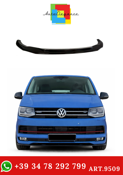 💫ART.9509 Splitter Anteriore Nero Lucido per Transporter T6 2003-2019💫