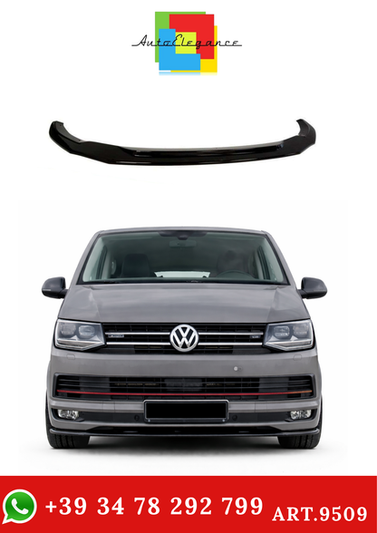 💫ART.9509 Splitter Anteriore Nero Lucido per Transporter T6 2003-2019💫