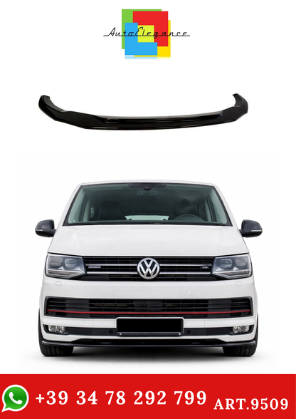 💫ART.9509 Splitter Anteriore Nero Lucido per Transporter T6 2003-2019💫