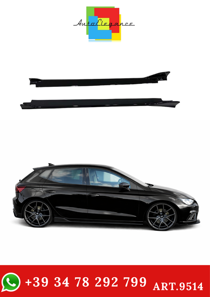 💫ART.9514 Sotto Minigonne Nero Lucido per Ibiza Mk5 2017 💫
