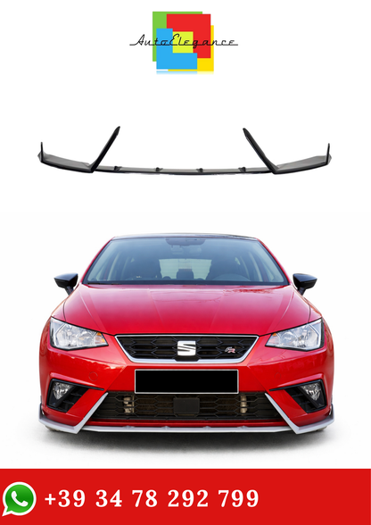 💫Splitter Anteriore Nero Lucido per Seat Ibiza Mk5 2017-💫