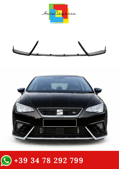 💫Splitter Anteriore Nero Lucido per Seat Ibiza Mk5 2017-💫