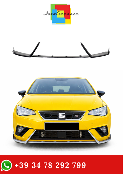 💫Splitter Anteriore Nero Lucido per Seat Ibiza Mk5 2017-💫