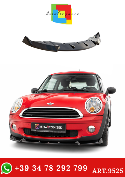 💫ART.9525 Splitter Anteriore Nero Lucido per Mini One R56 2006-2010💫