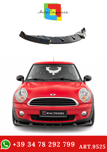 💫ART.9525 Splitter Anteriore Nero Lucido per Mini One R56 2006-2010💫
