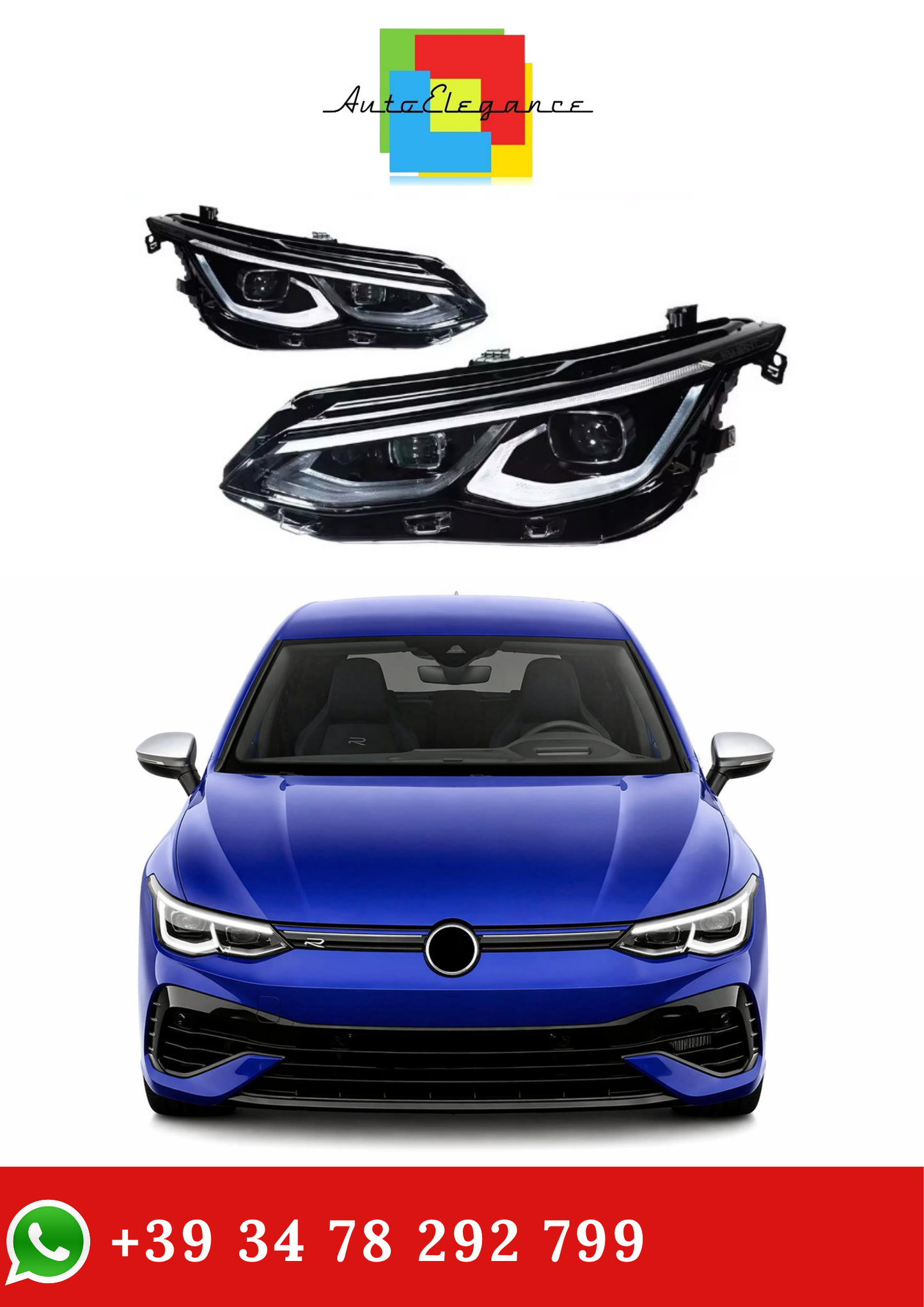 💫Fari Anteriori LED per Volkswagen Golf 8 MK8 2021-2024💫