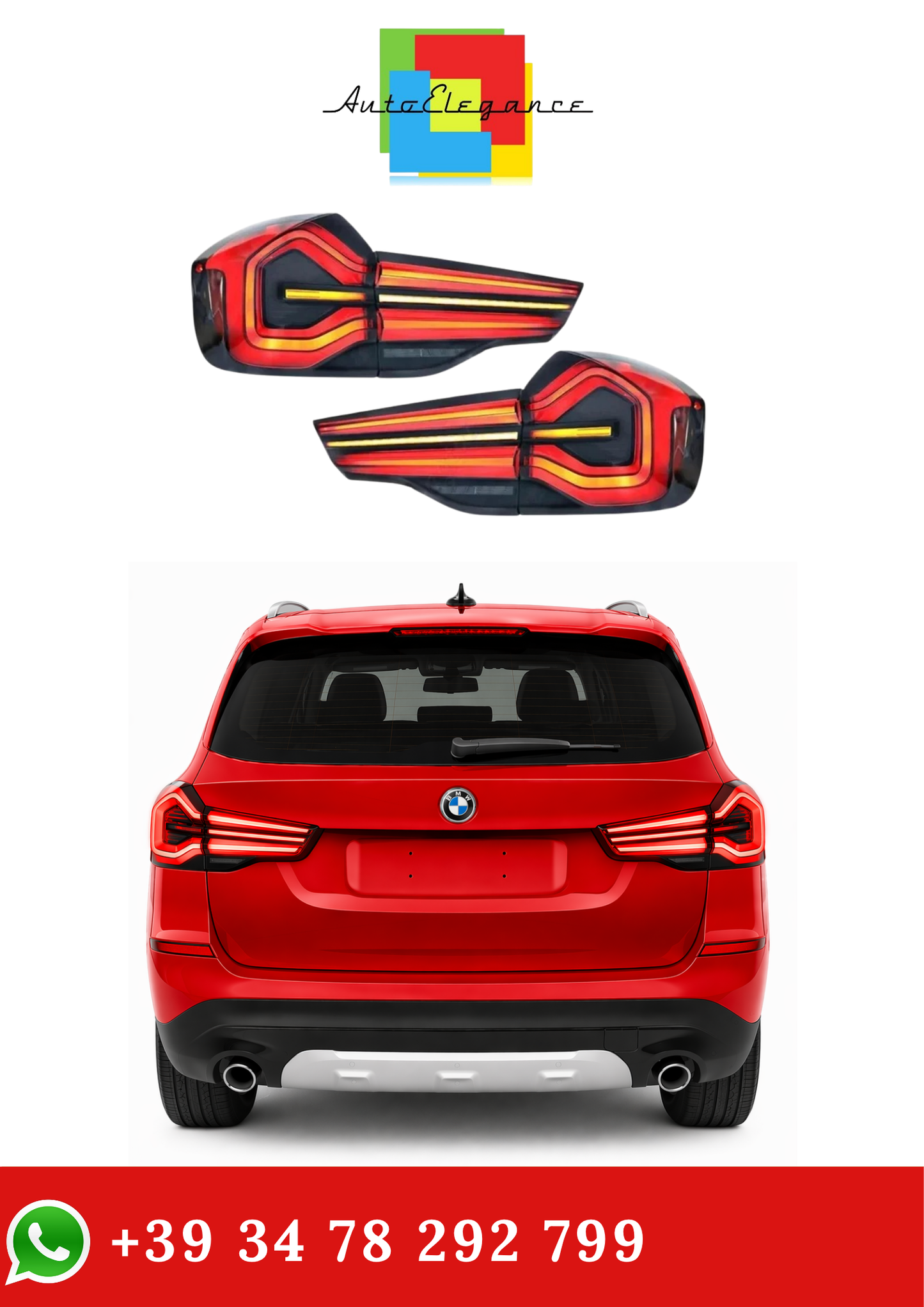 💫Set Fari Posteriori per 2018-2021 BMW X3 F25 G01 G08💫