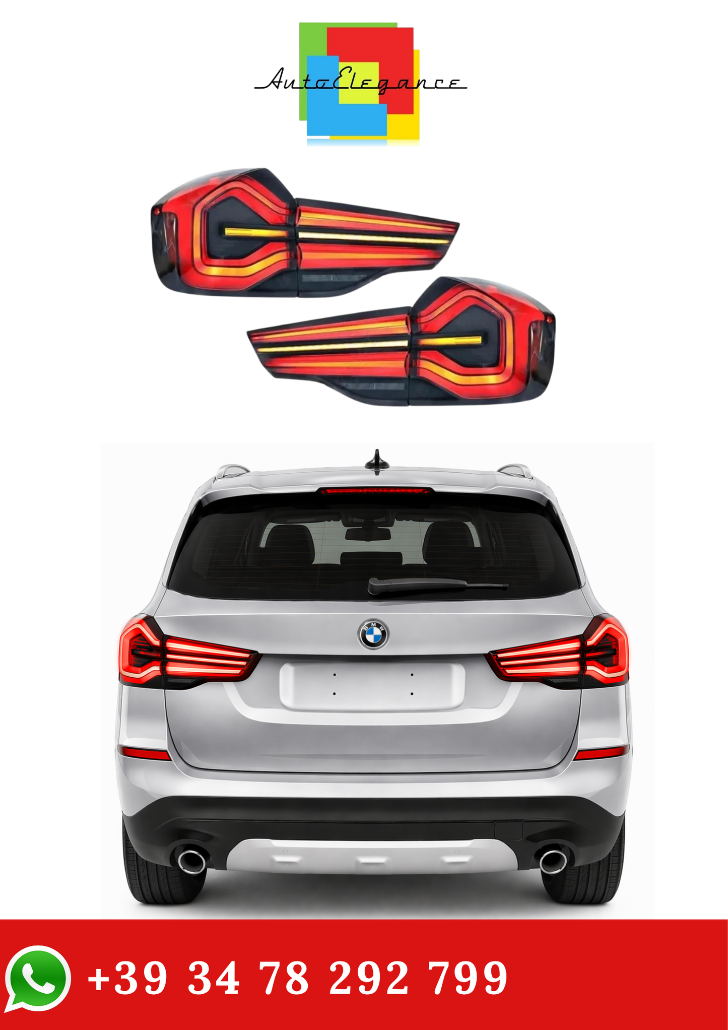 💫Set Fari Posteriori per 2018-2021 BMW X3 F25 G01 G08💫